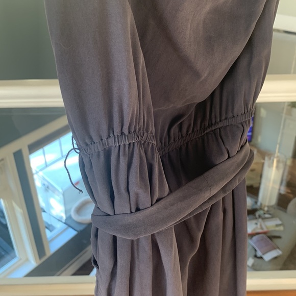 Strapless Long Slate grey Silky feel One belt loop needs stitch shown in picture - Picture 4 of 5